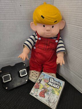 Rare set Vintage Dennis the Menace Doll with view finder and full set reels